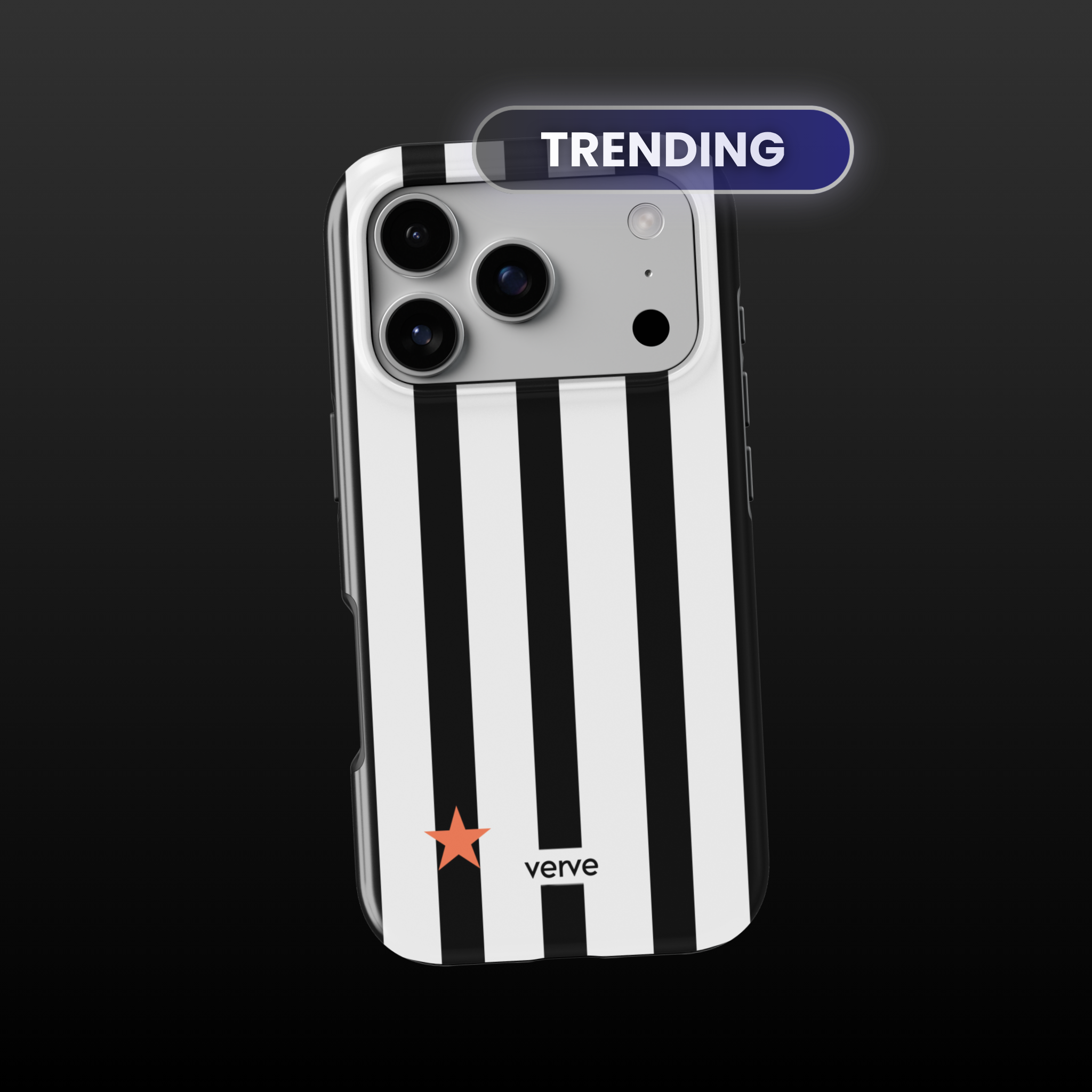 Black & White Striped Phone Case