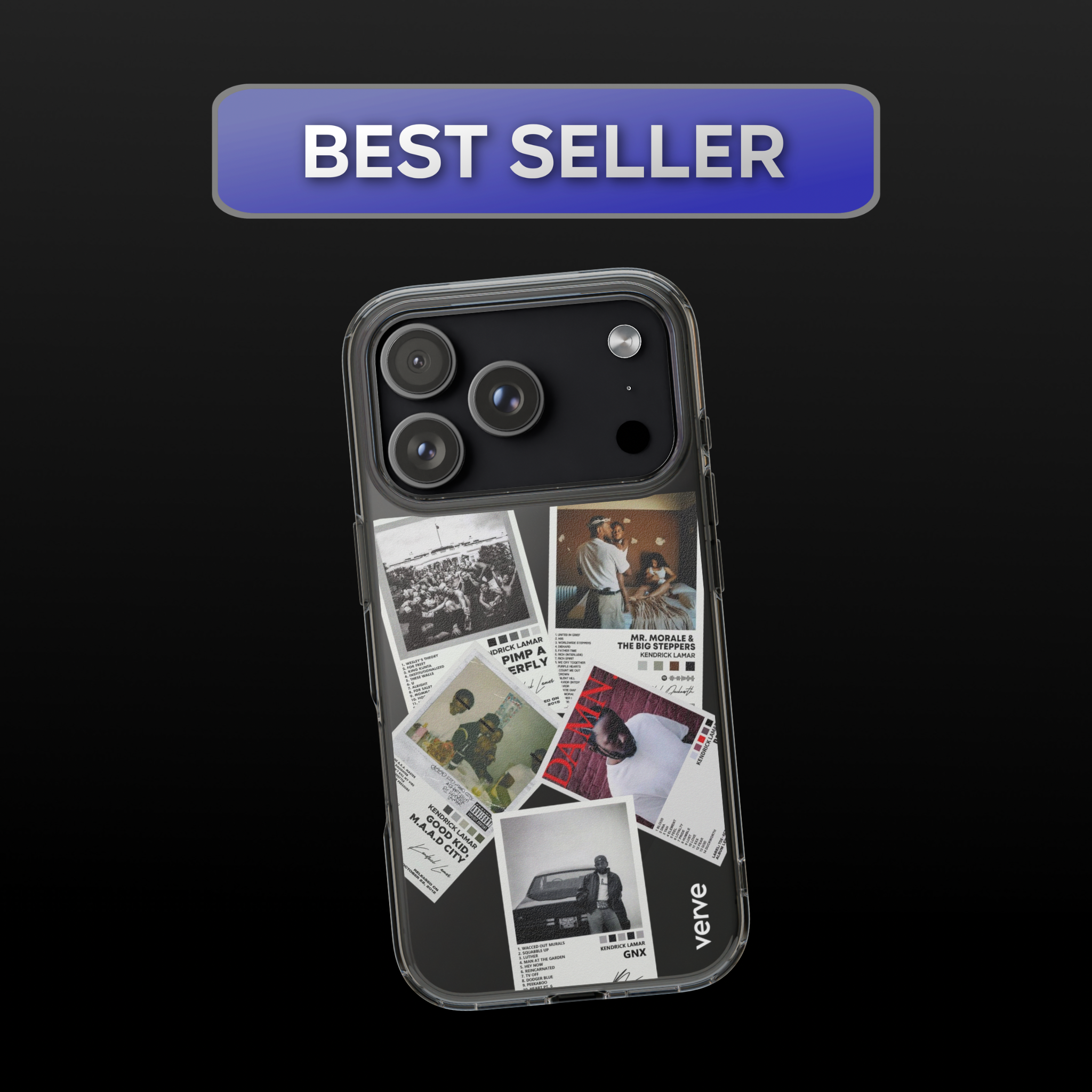 Kendrick Lamar Album Covers Clear Phone Case