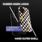 Checkered Flame Phone Case