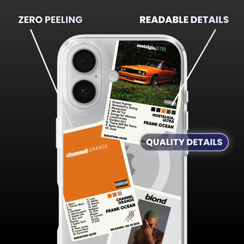 Frank Ocean Albums Clear Phone Case