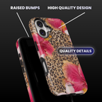 Leopard Print Flowers Summer Phone Case