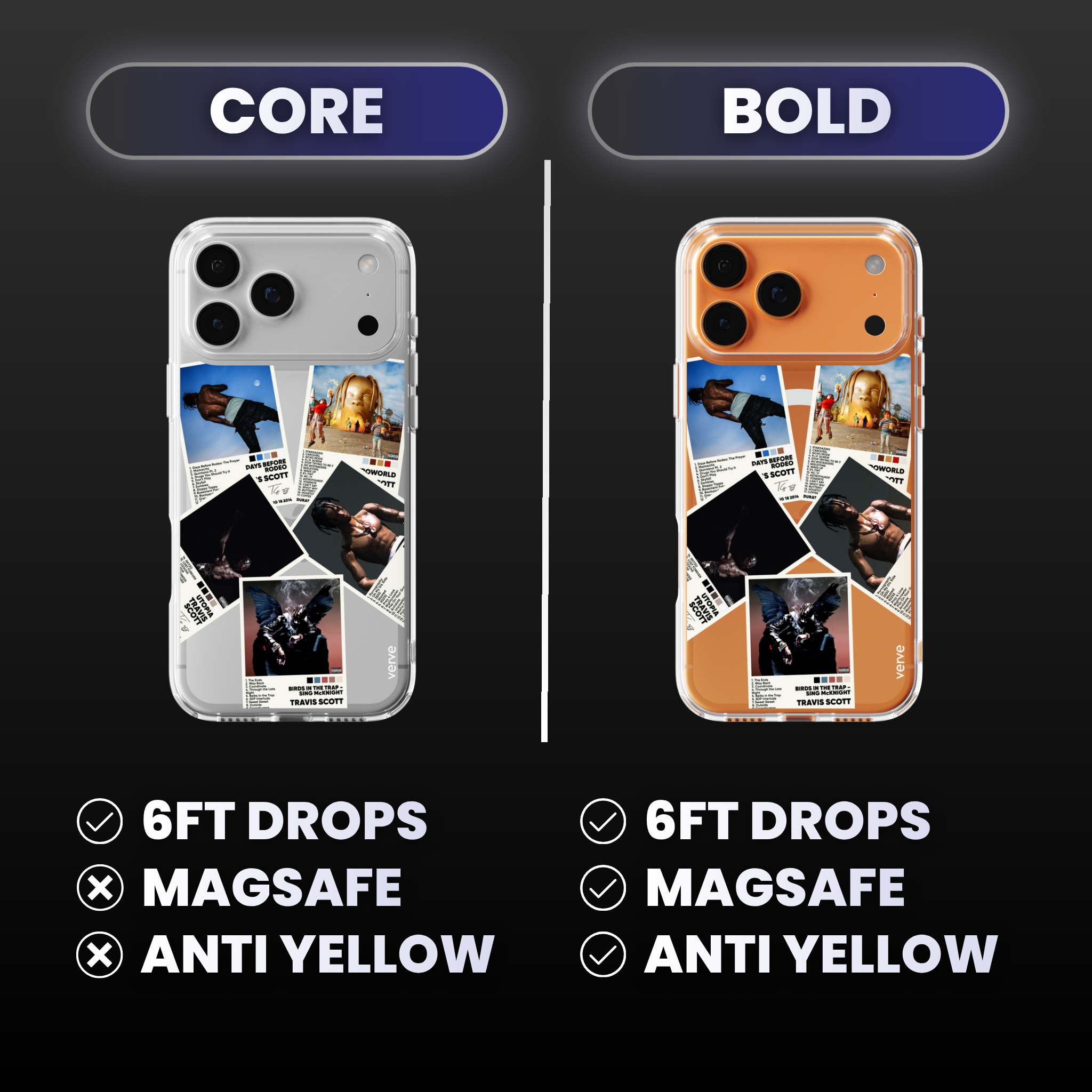 Travis Scott Albums Clear Phone Case