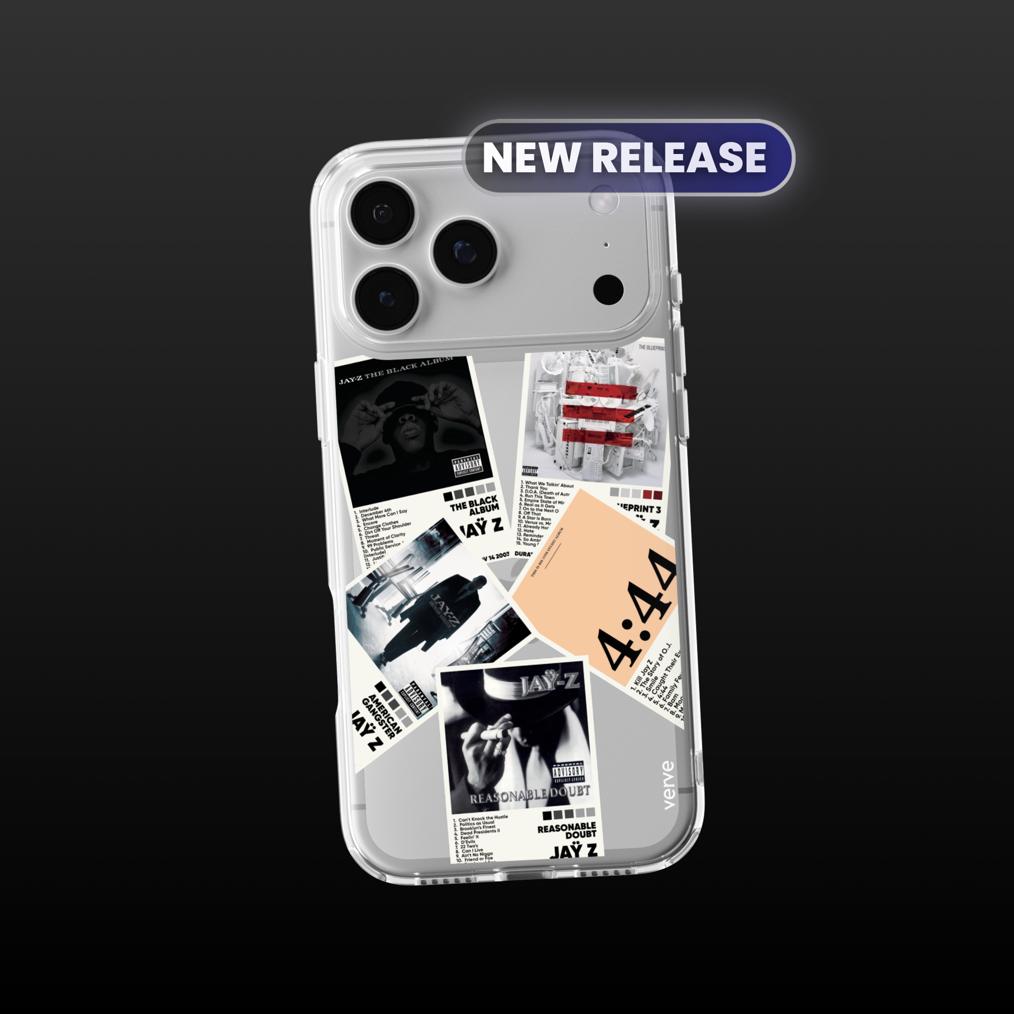 Jay Z Album Covers Clear Phone Case