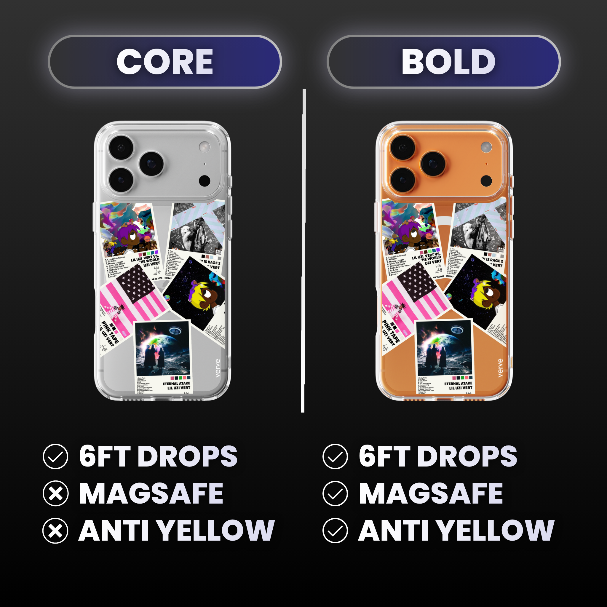 Lil Uzi Album Covers Clear Phone Case
