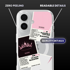 BLACKPINK Album Covers Clear Phone Case