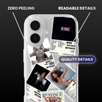Beyoncé Album Covers Clear Phone Case