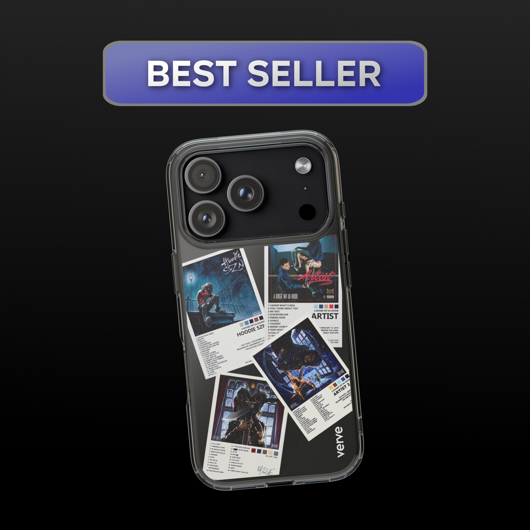 A Boogie Wit Da Hoodie Album Covers Clear Phone Case