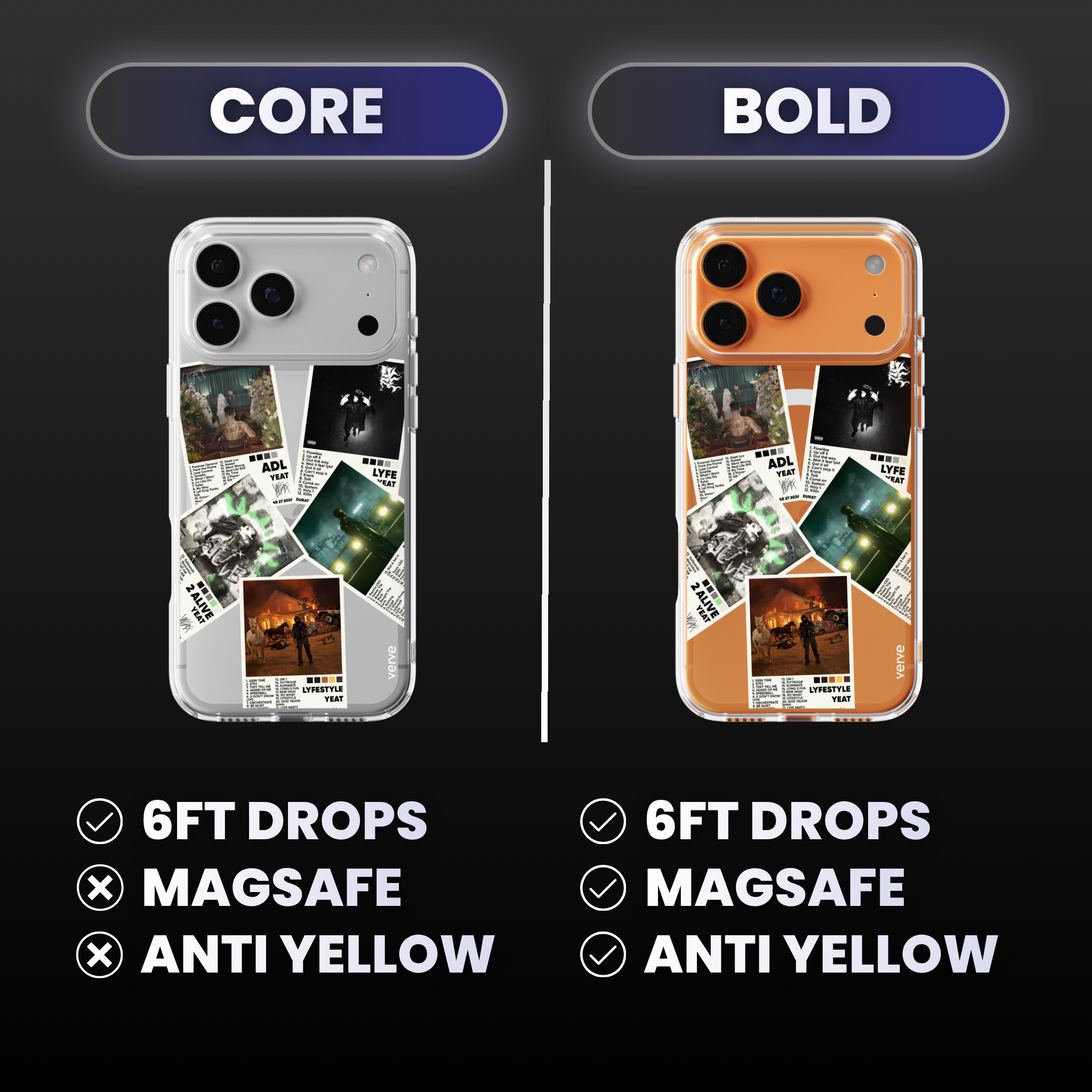 Yeat Album Covers Clear Phone Case