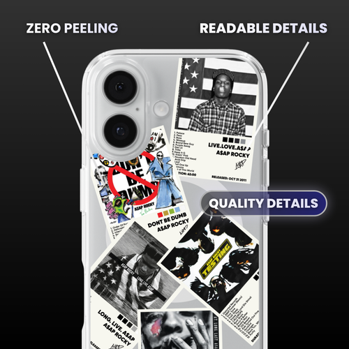 A$AP Rocky Album Covers Clear Phone Case