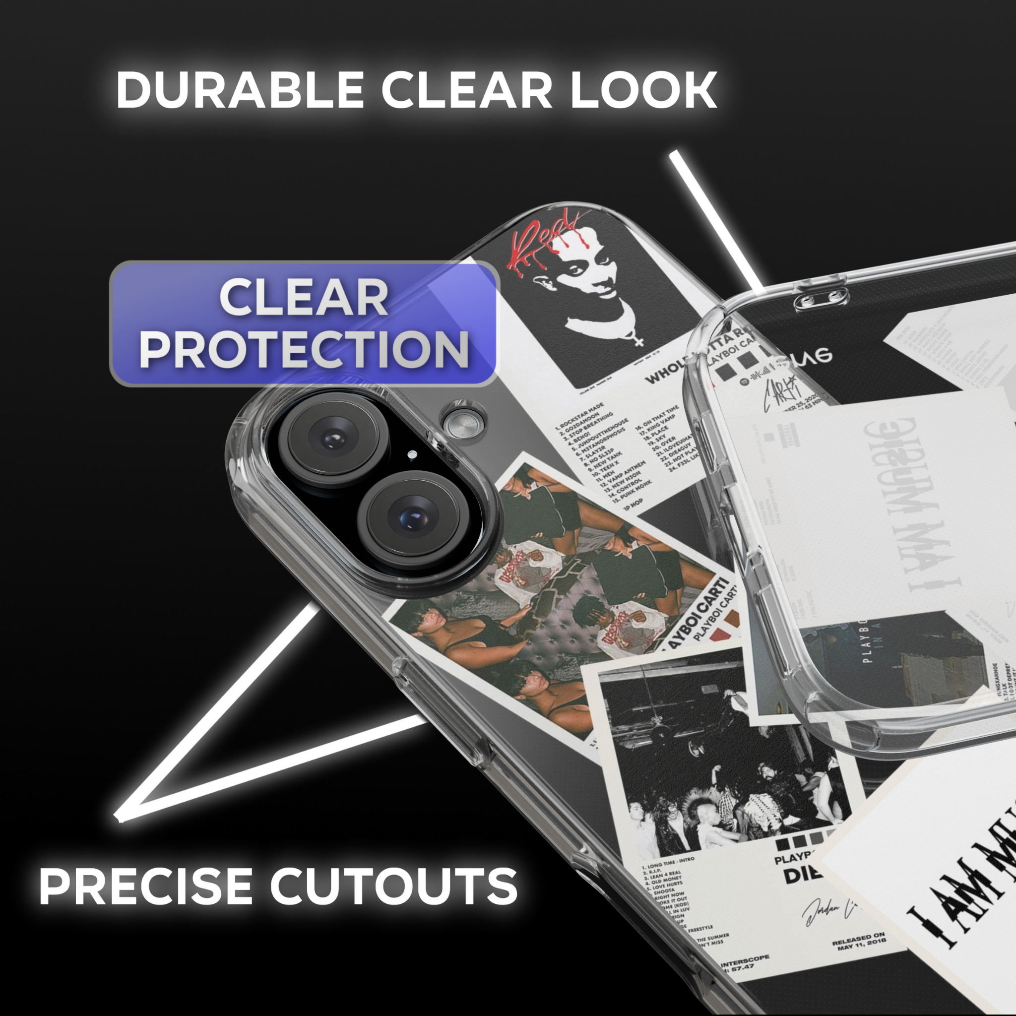 Playboi Carti Albums Clear Phone Case