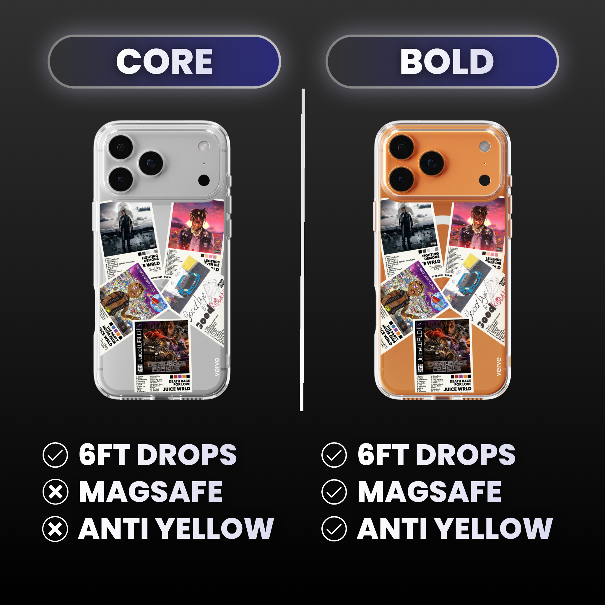Juice WRLD Album Covers Clear Phone Case