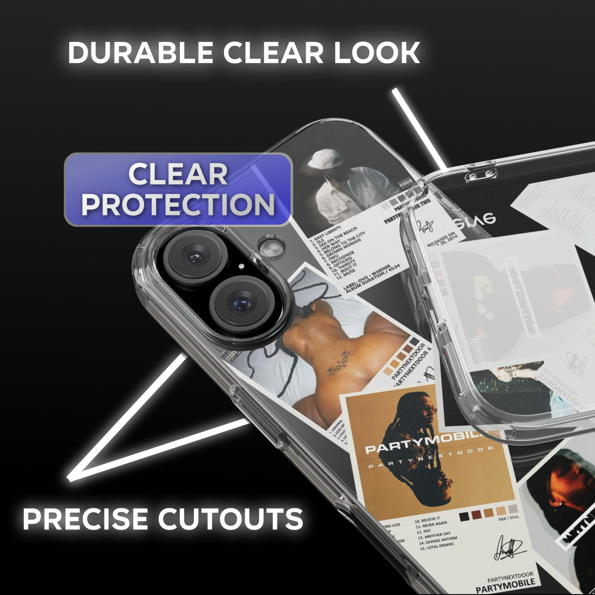 PARTYNEXTDOOR Albums and Tracklists Clear Phone Case