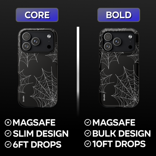 Black Spider Web Phone Case