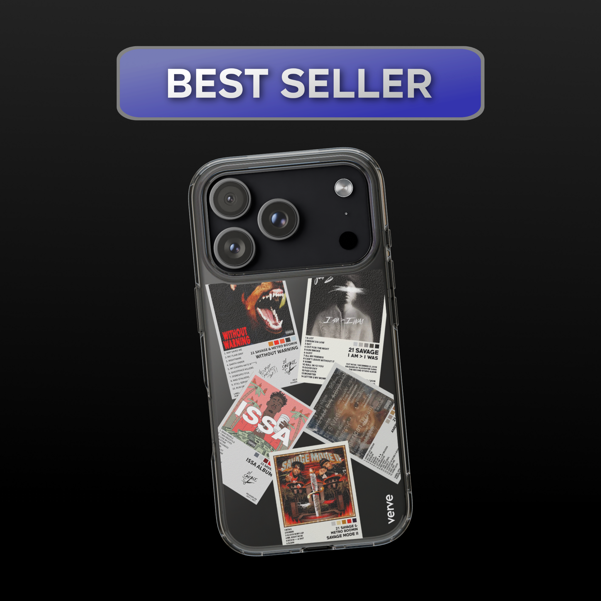 21 Savage Album Covers Clear Phone Case