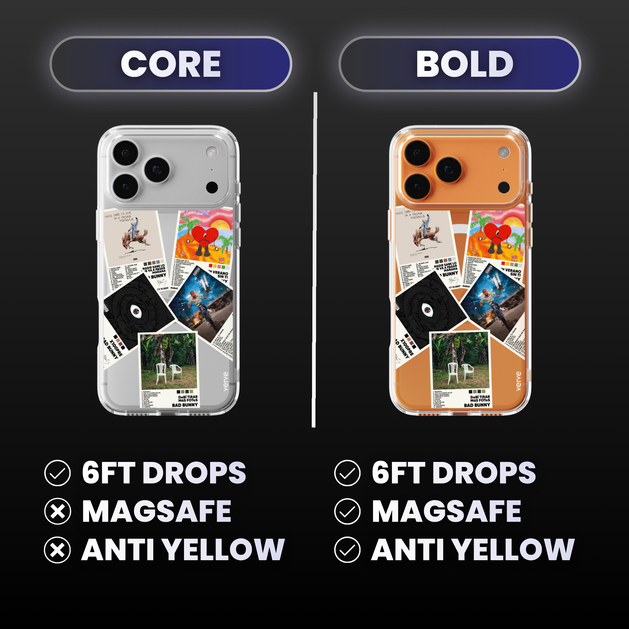 Bad Bunny Albums Clear Phone Case