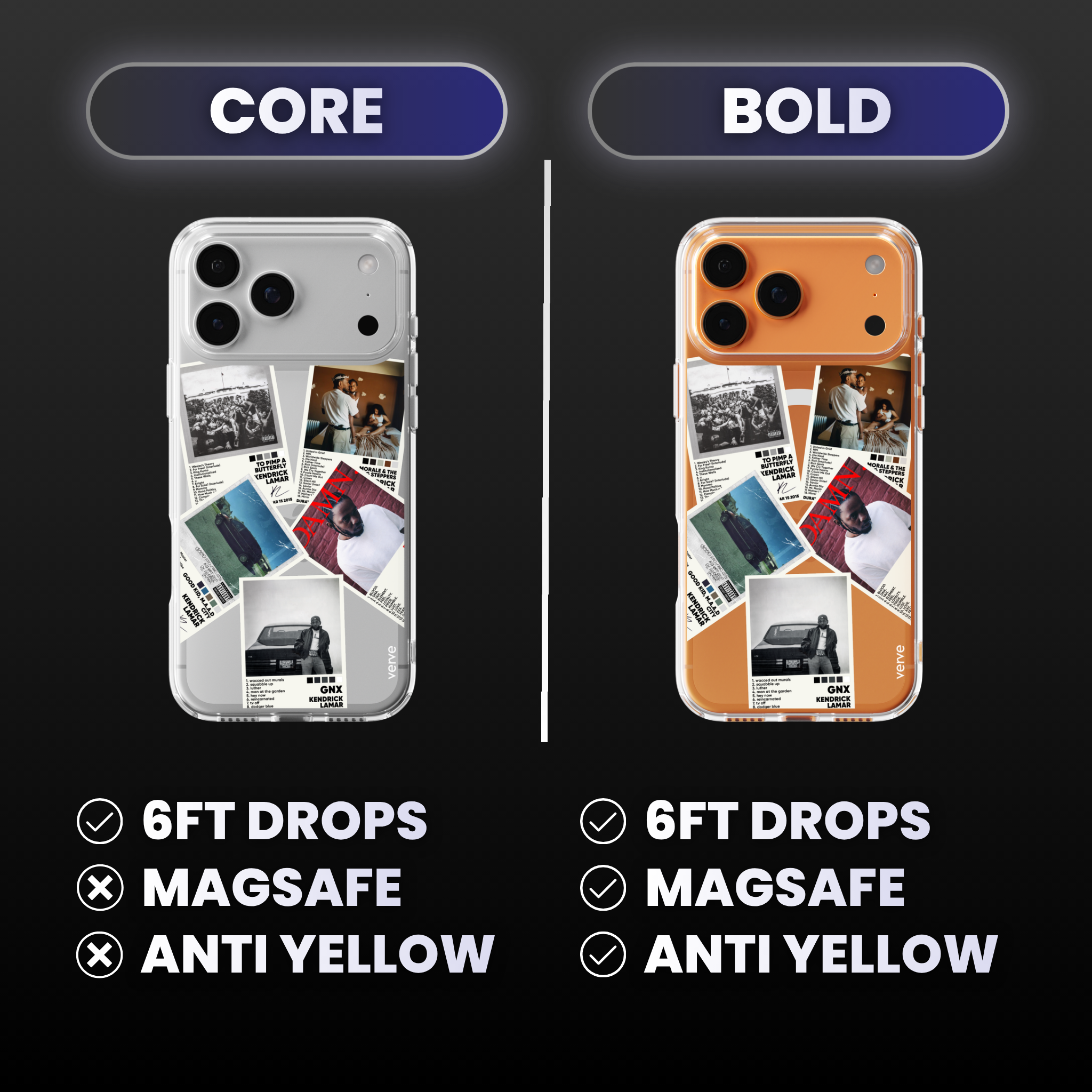 Kendrick Lamar Album Covers Clear Phone Case