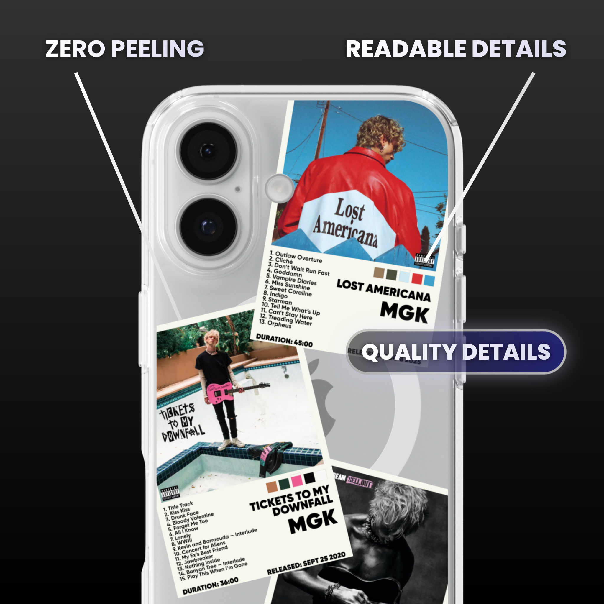 MGK Album Covers Clear Phone Case