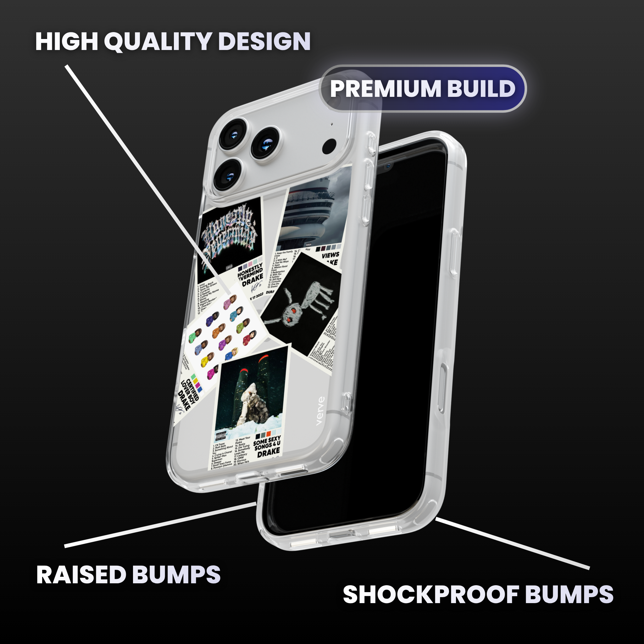 Drake Album Covers Clear Phone Case