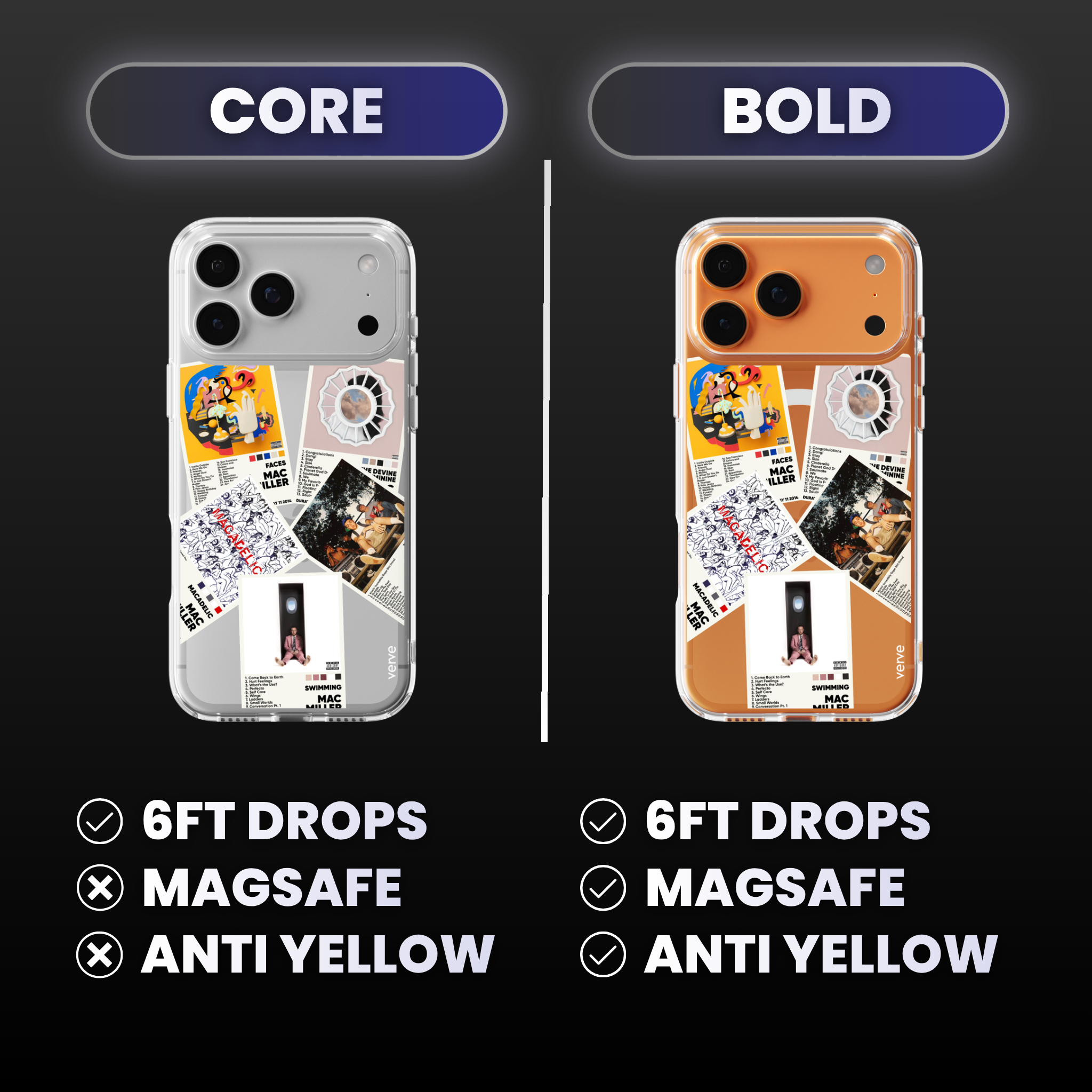 Mac Miller Album Covers Clear Phone Case