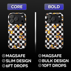 Checkered Flame Phone Case