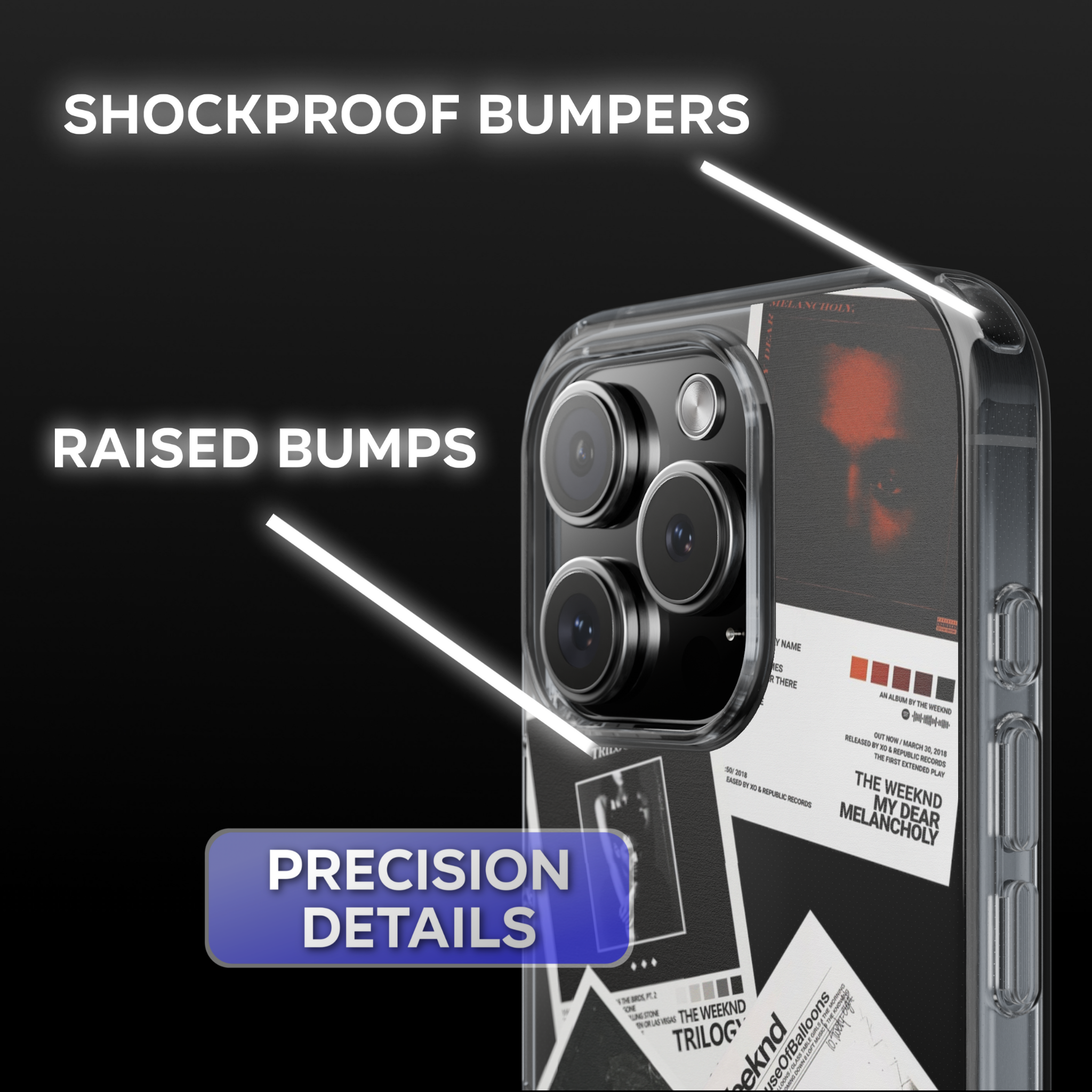 The Weeknd Albums Clear Phone Case