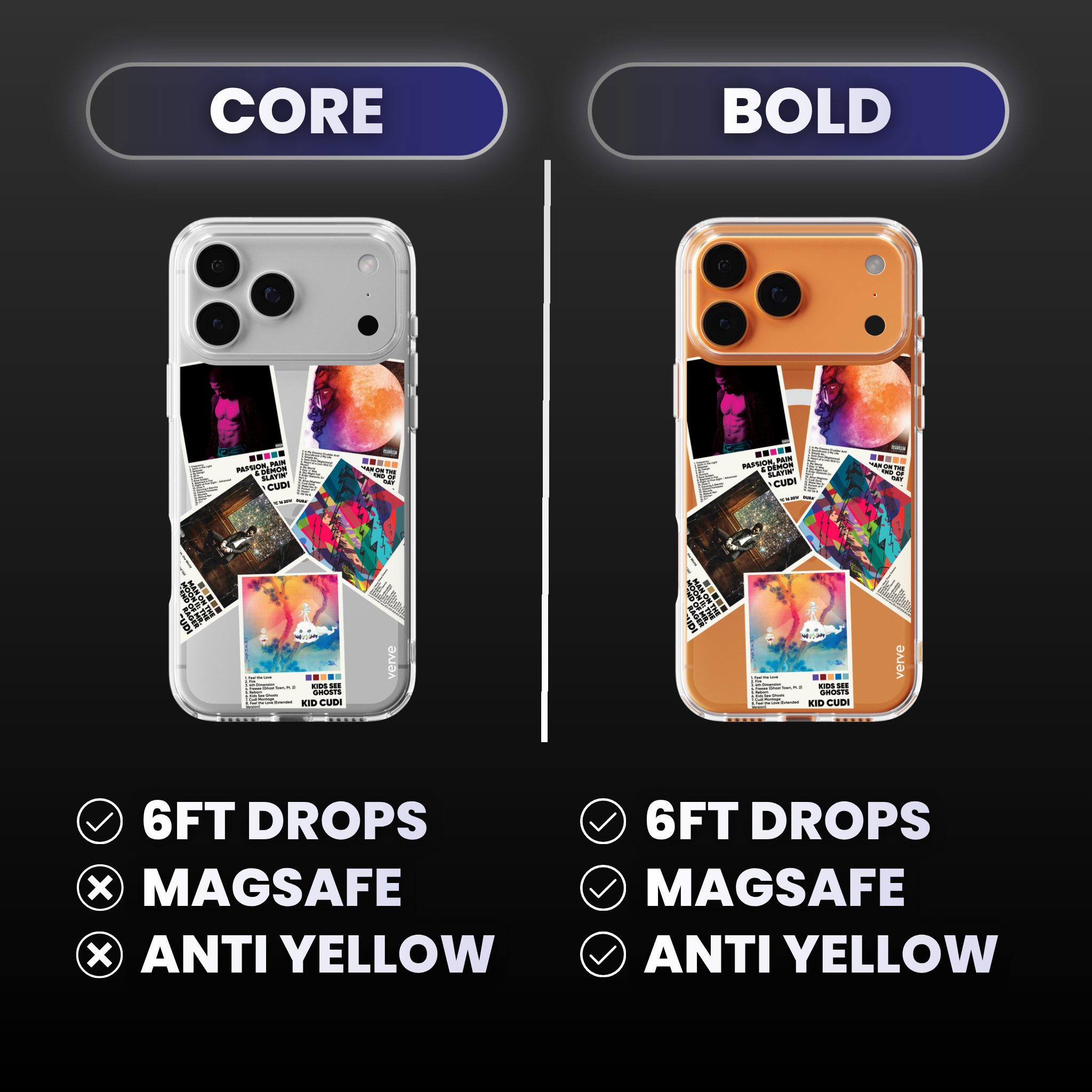 Kid Cudi Album Covers Clear Phone Case