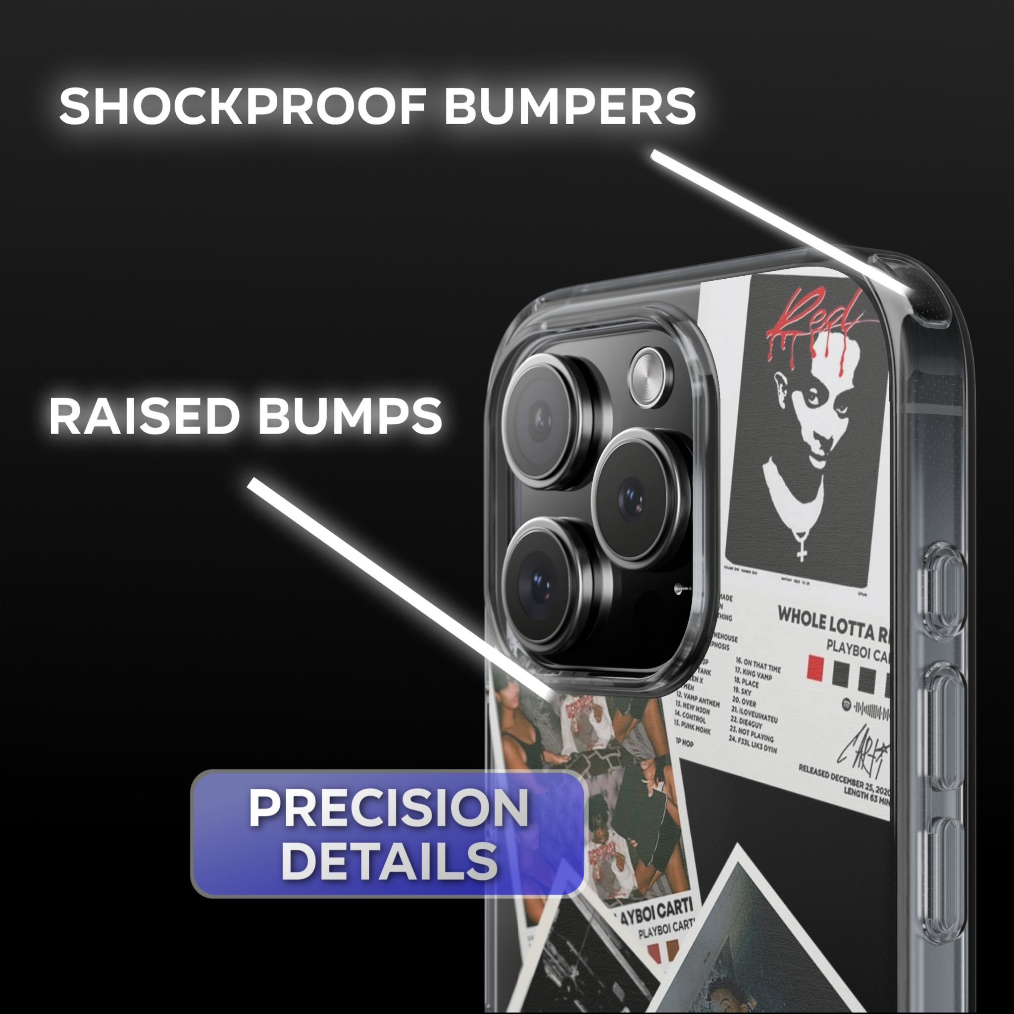 Playboi Carti Albums Clear Phone Case