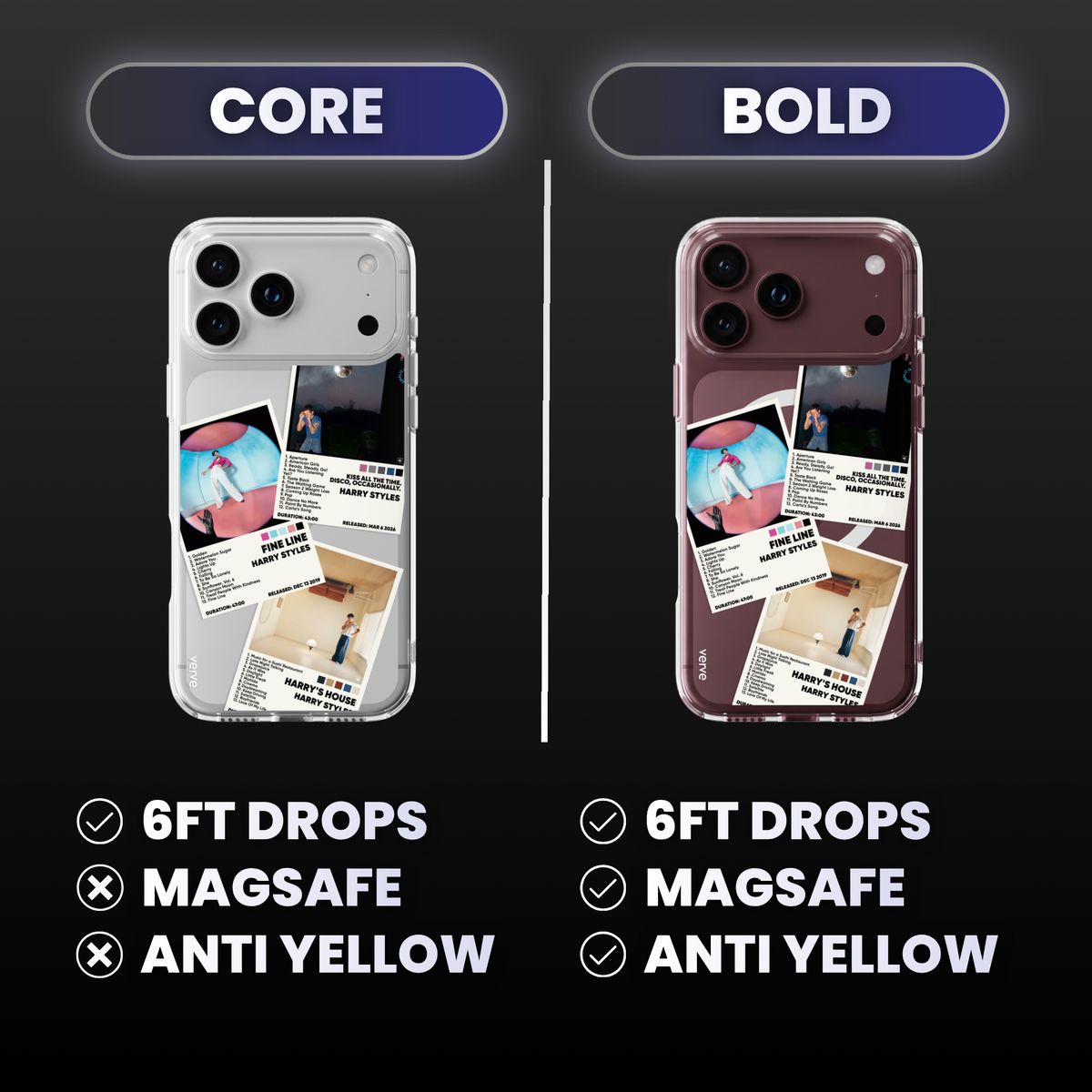 Harry Styles Album Covers Clear Phone Case