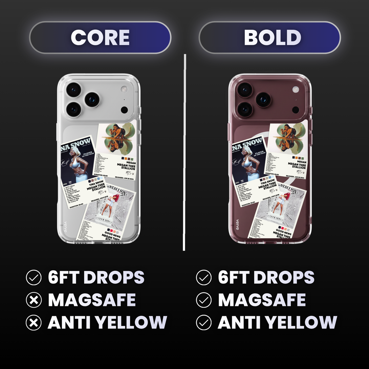 Megan Thee Stallion Album Covers Clear Phone Case