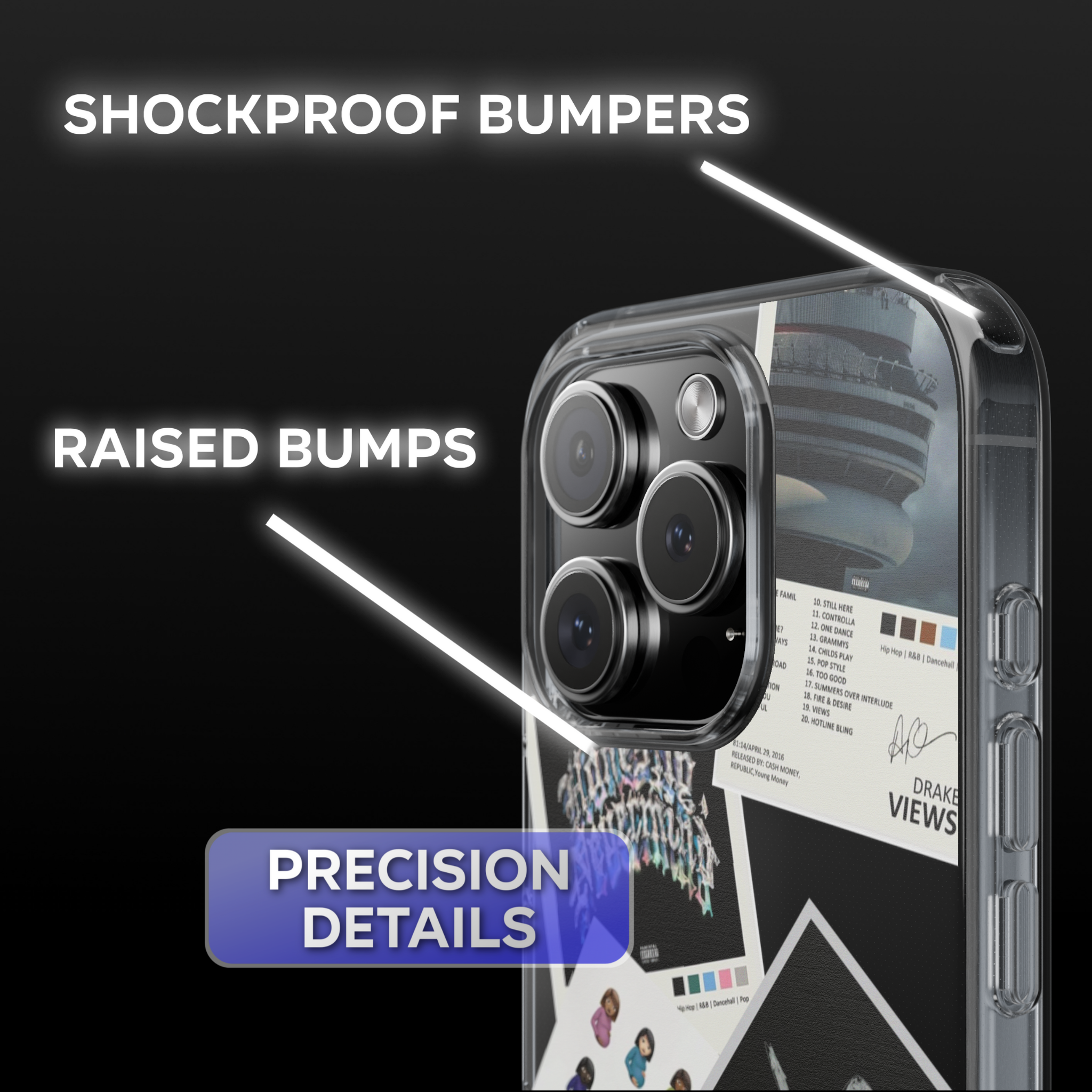 Drake Album Covers Clear Phone Case