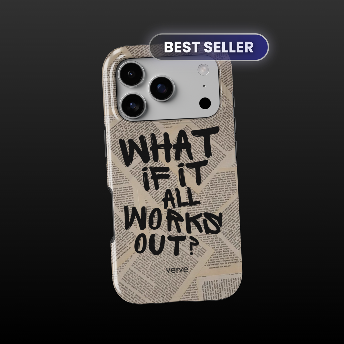 What If It All Works Out Newspaper Phone Case – VERVE