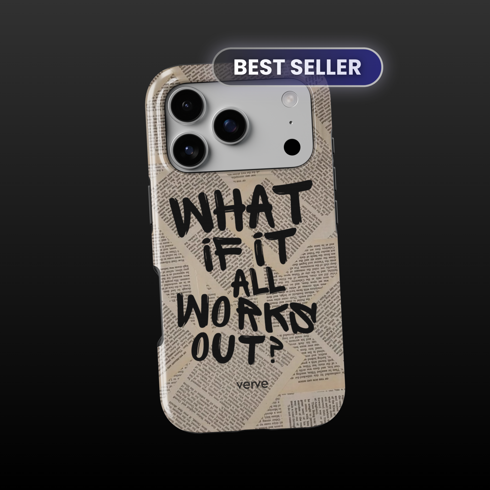 What If It All Works Out Newspaper Phone Case