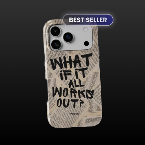 What If It All Works Out Newspaper Phone Case – VERVE