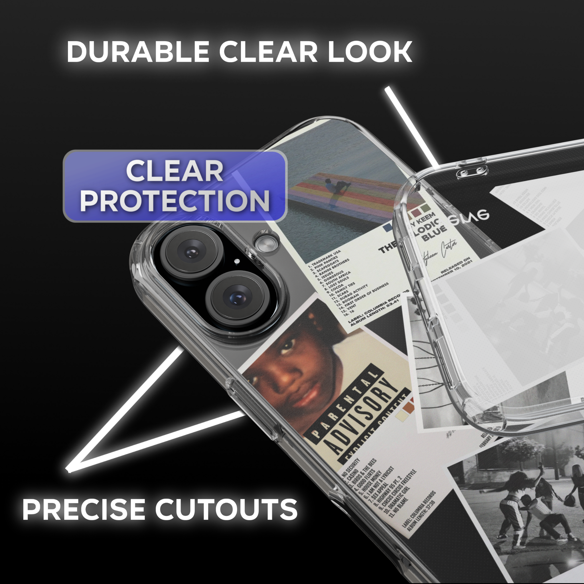 Baby Keem Album Covers Clear Phone Case