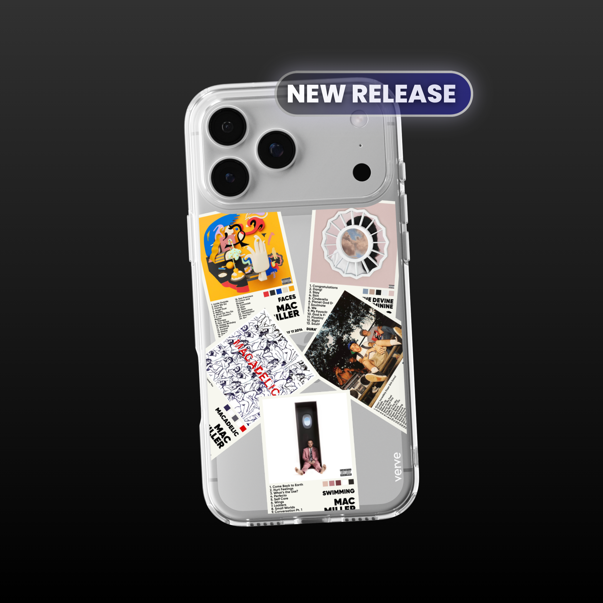 Mac Miller Album Covers Clear Phone Case