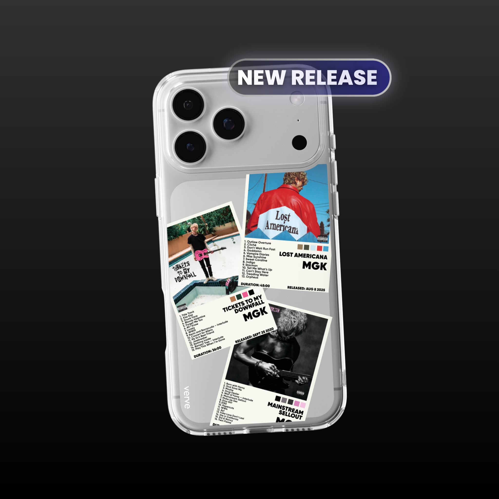 MGK Album Covers Clear Phone Case