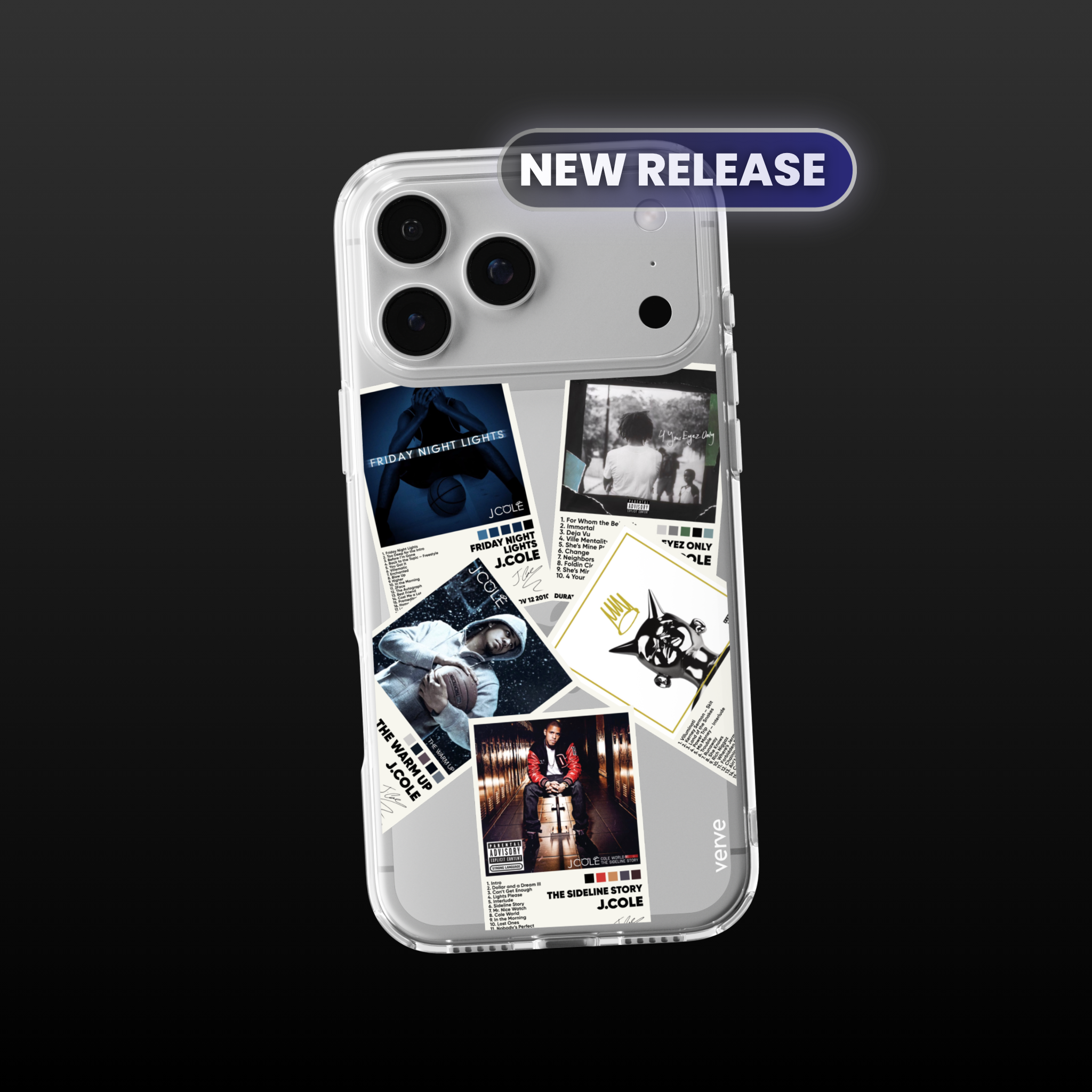 J Cole Albums Clear Phone Case