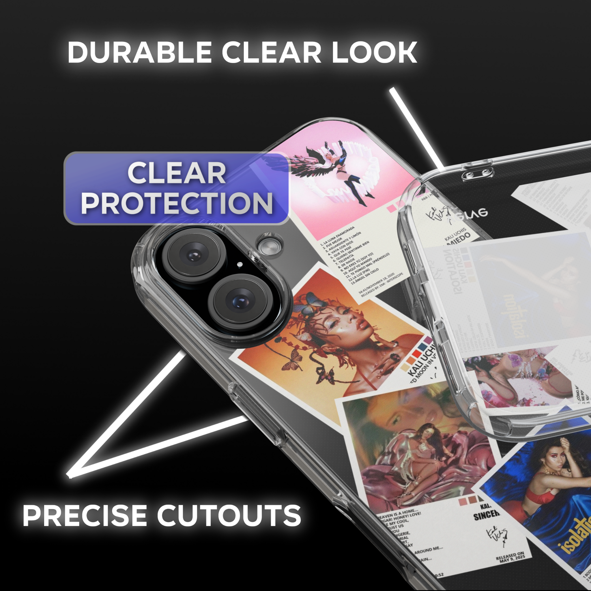 Kali Uchis Album Covers Clear Phone Case