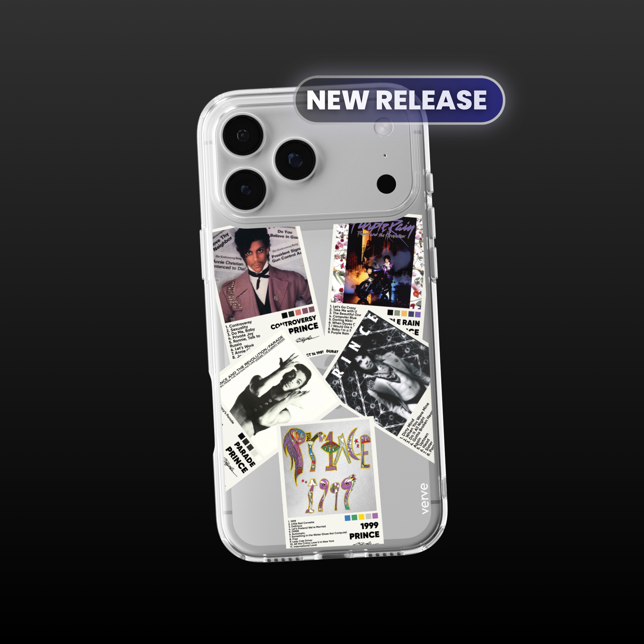 Prince Album Covers Clear Phone Case