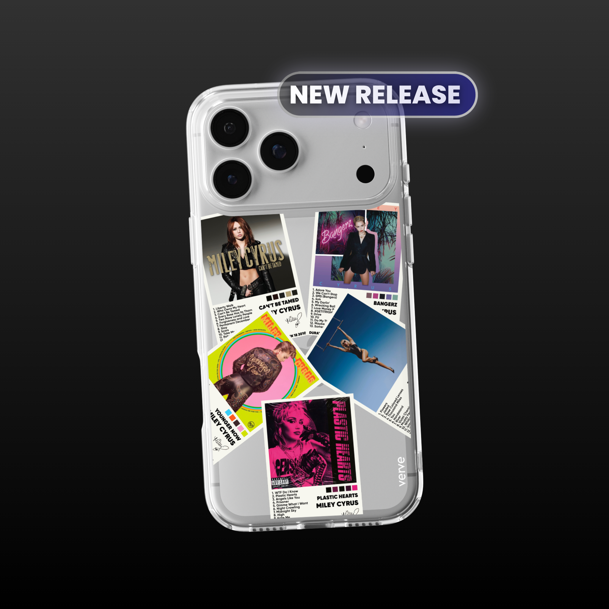 Miley Cyrus Album Covers Clear Phone Case
