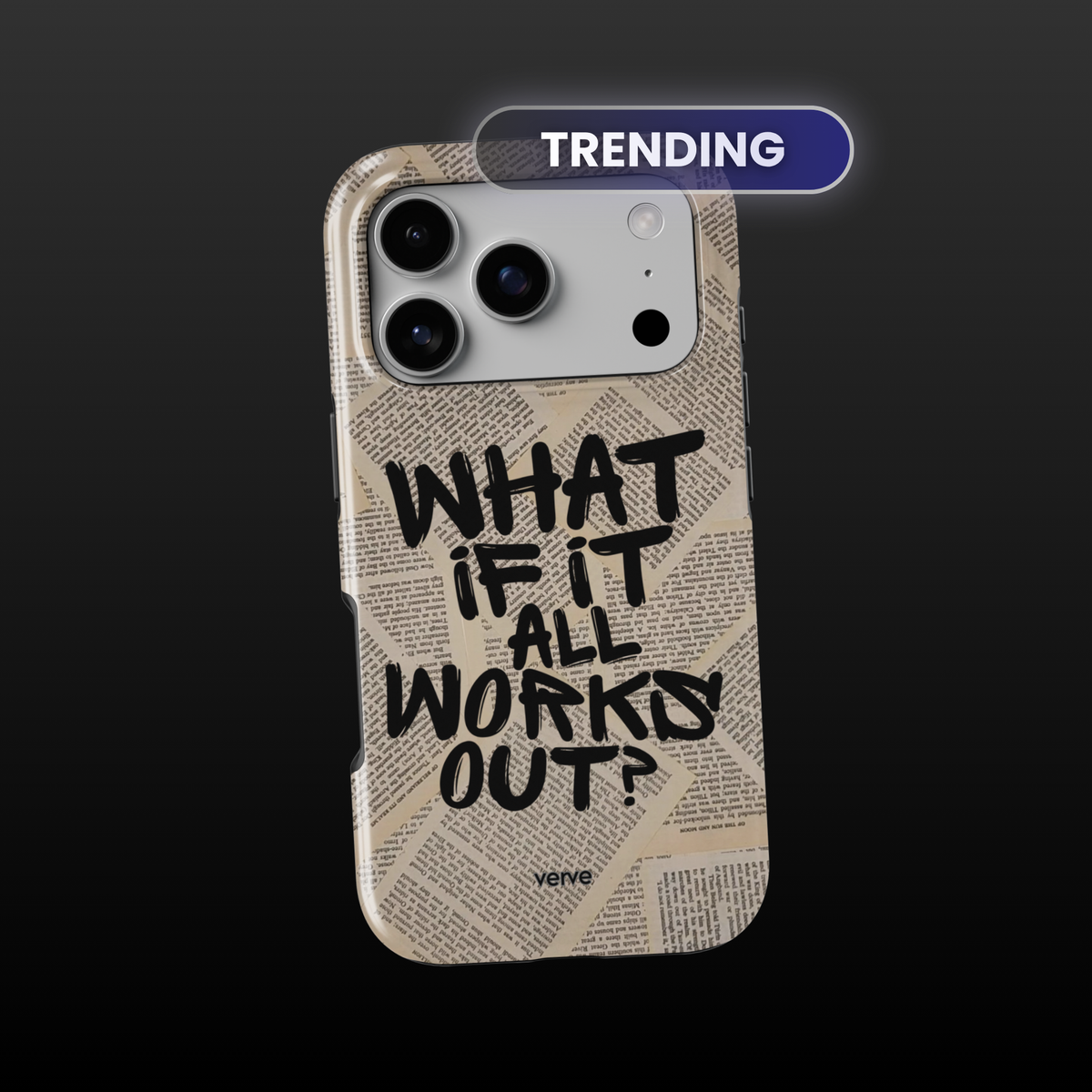 What If It All Works Out Newspaper Phone Case