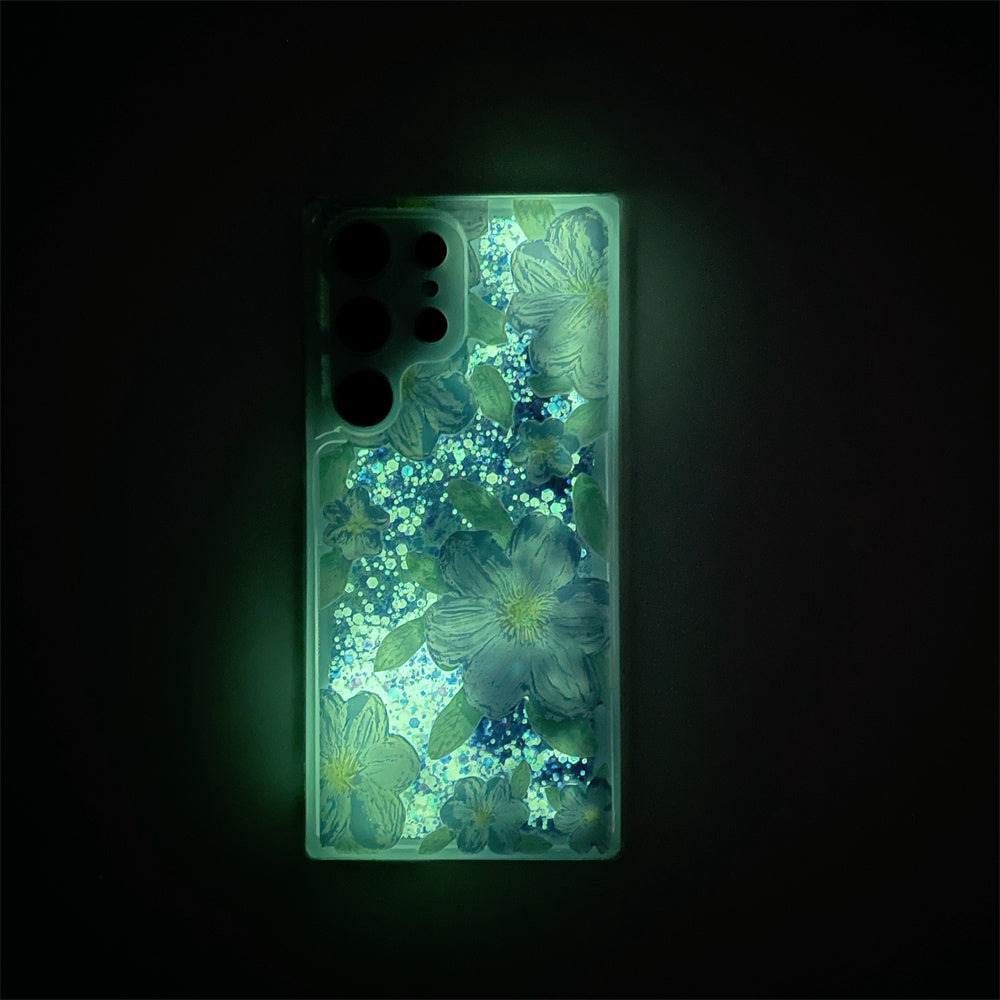 Oil Painting Flower Patterned Phosphor Case