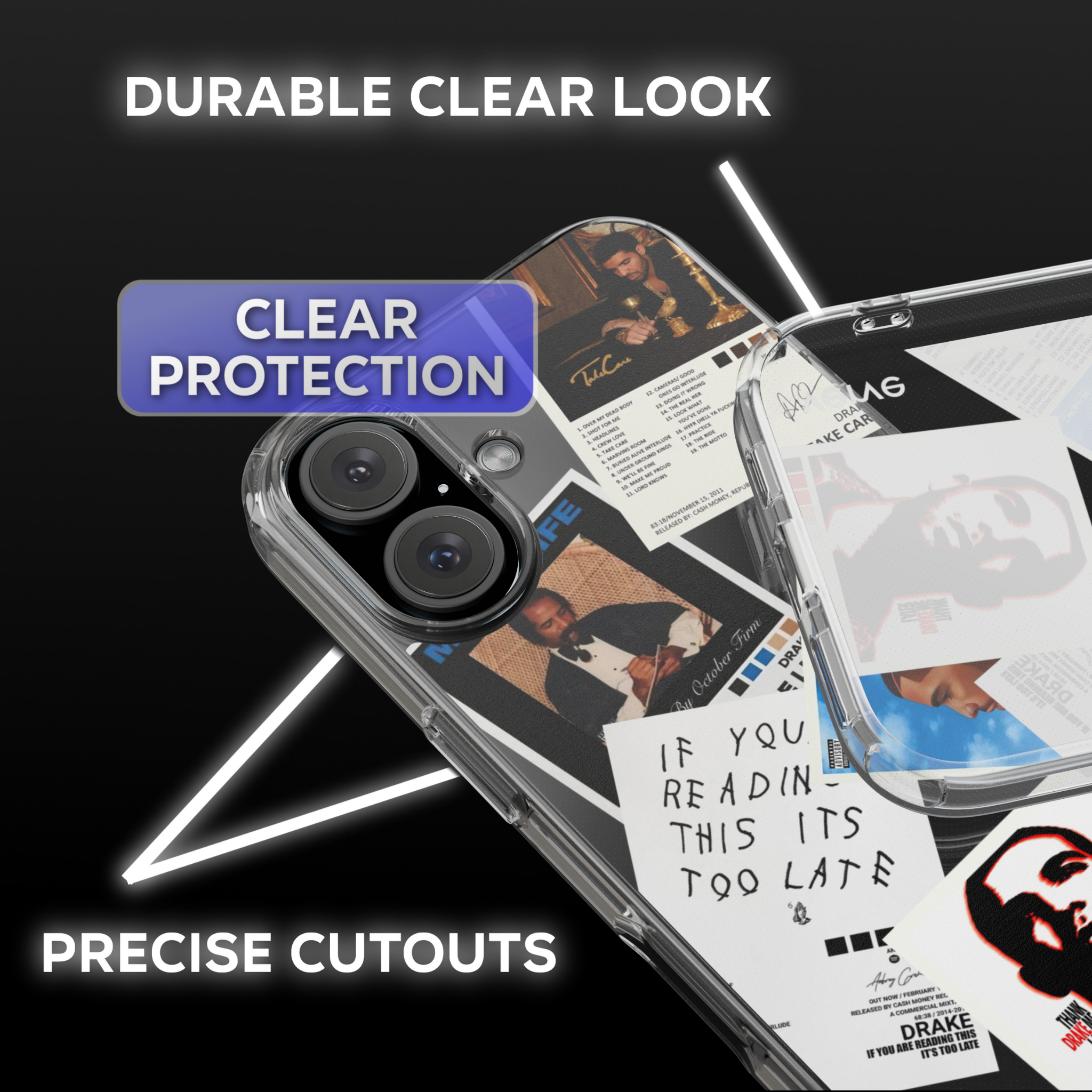 DRAKE DUO: Drake Album Covers Cases