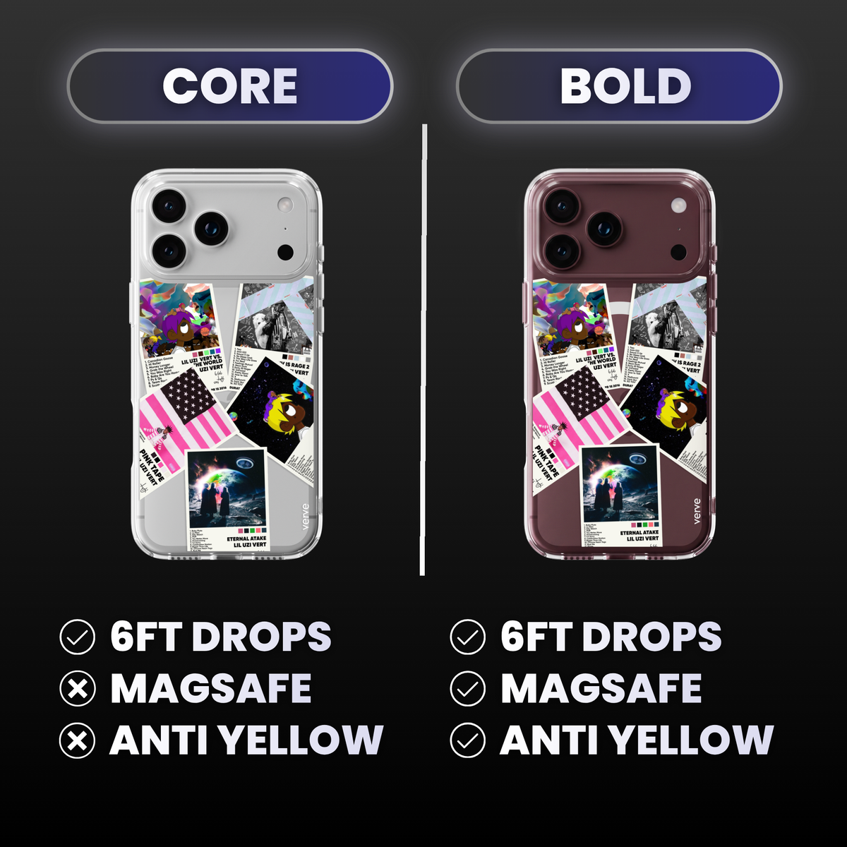 Lil Uzi Album Covers Clear Phone Case