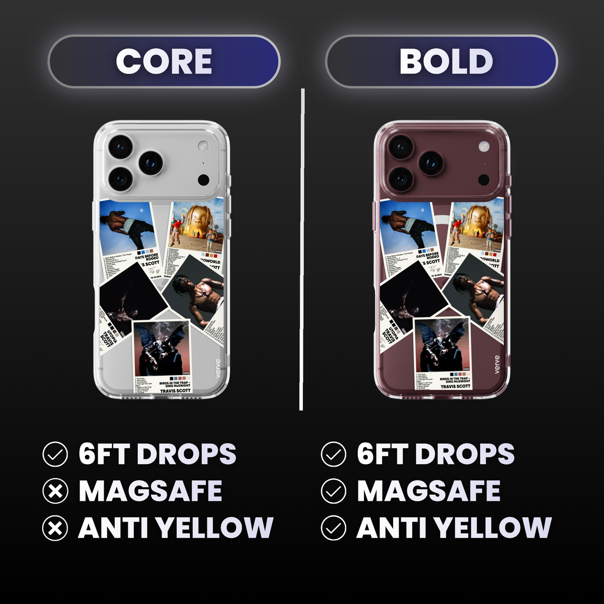 Travis Scott Albums Clear Phone Case