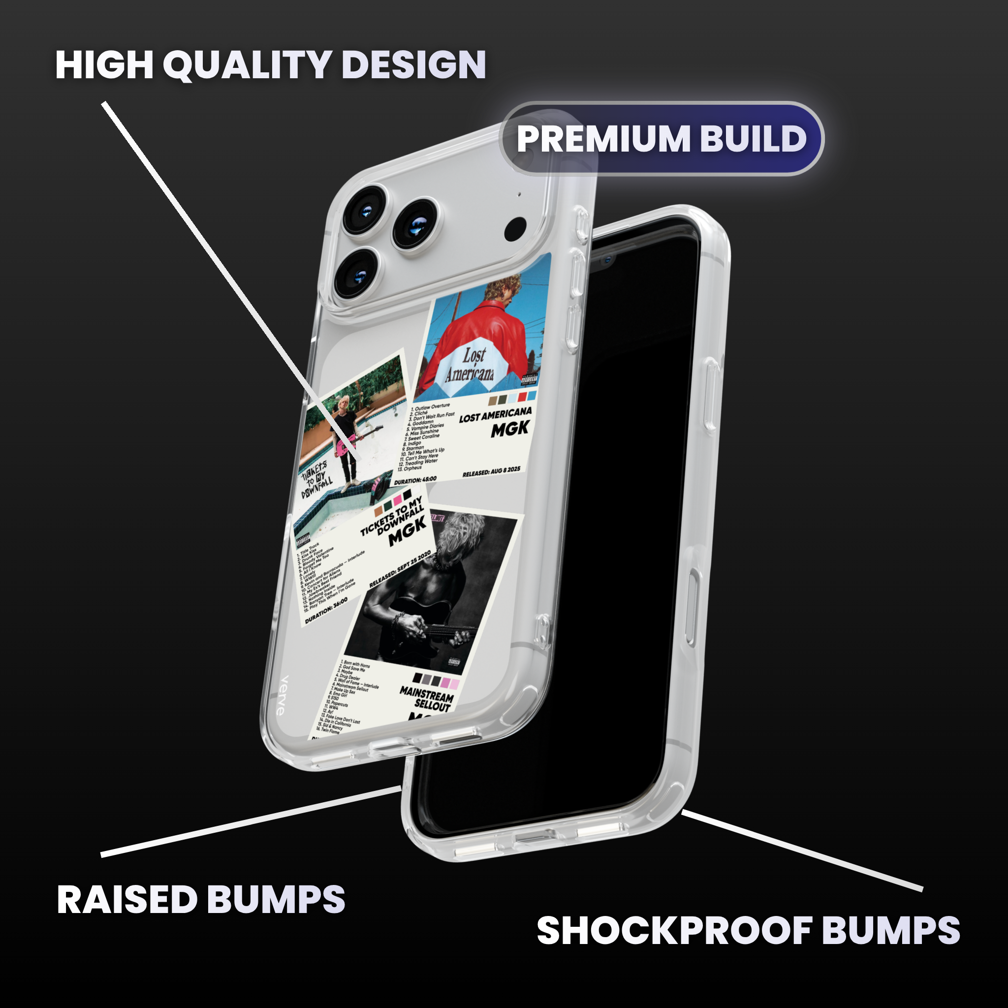 MGK Album Covers Clear Phone Case