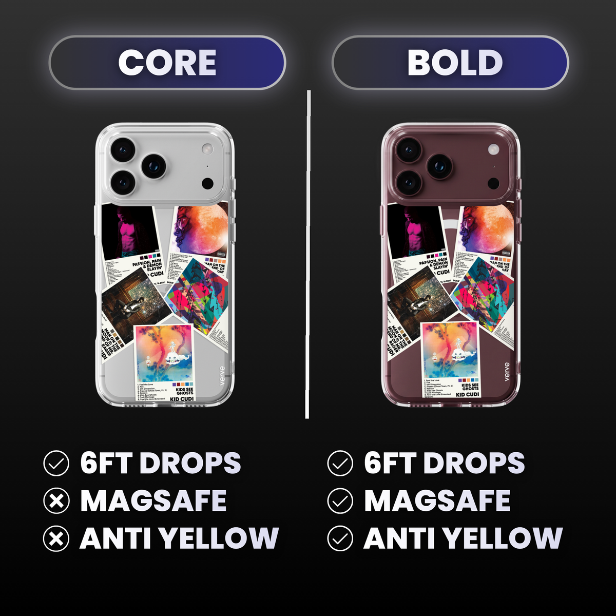 Kid Cudi Album Covers Clear Phone Case