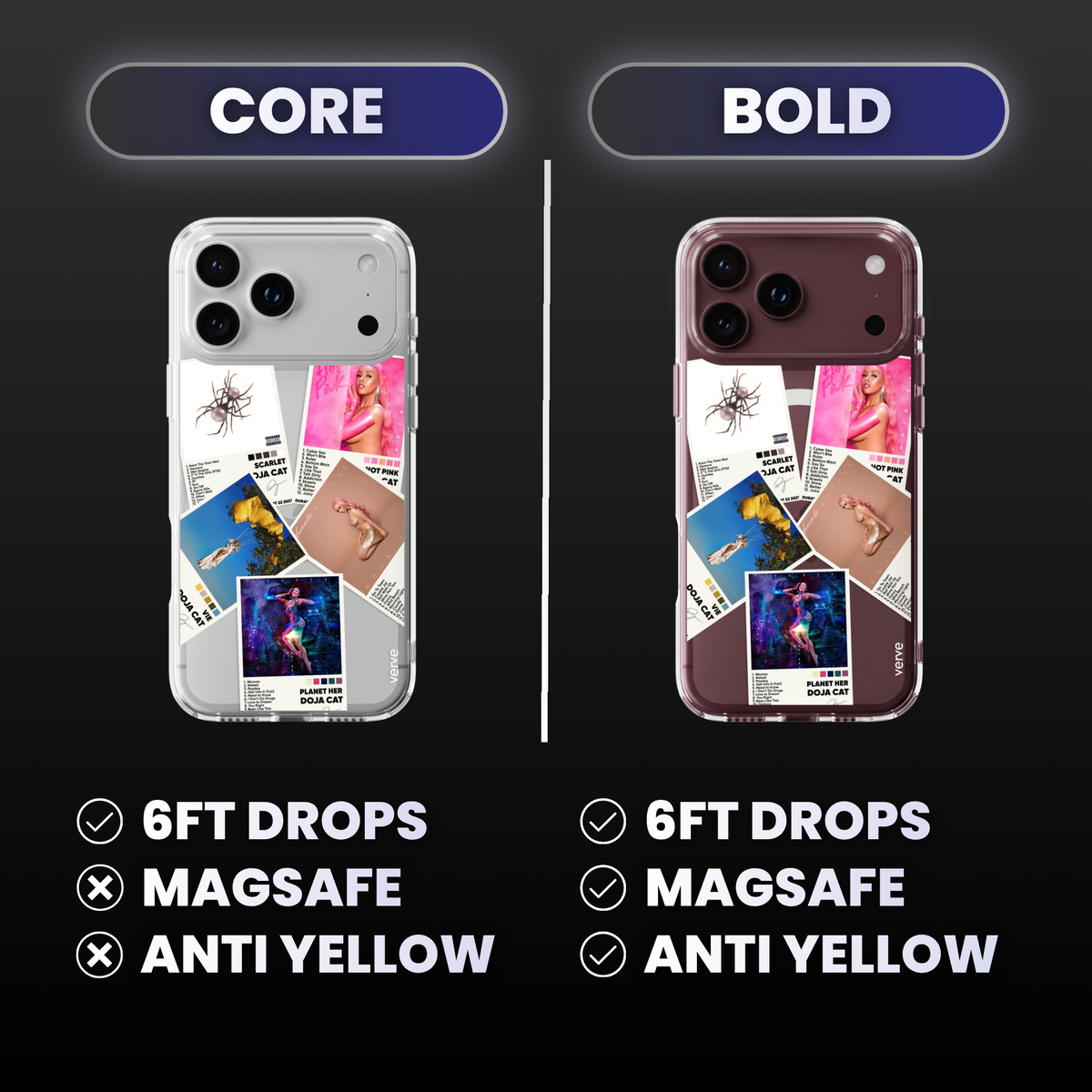 Doja Cat Album Covers Clear Phone Case
