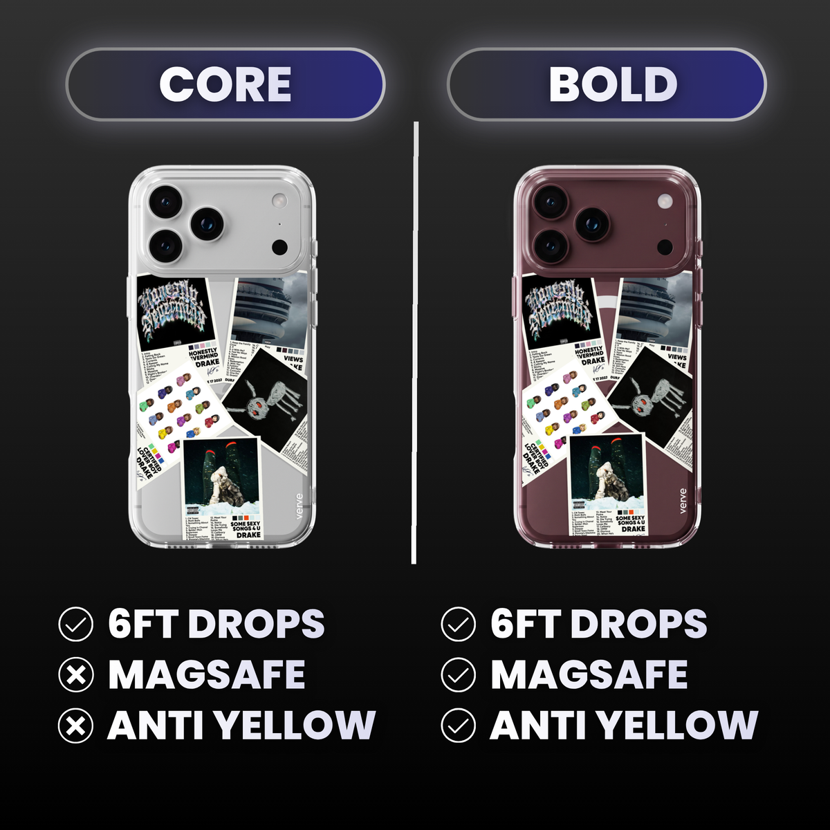 Drake Album Covers Clear Phone Case