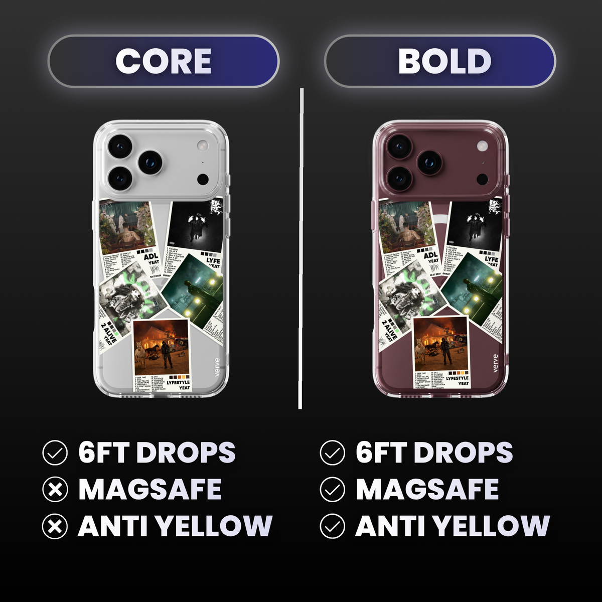 Yeat Album Covers Clear Phone Case